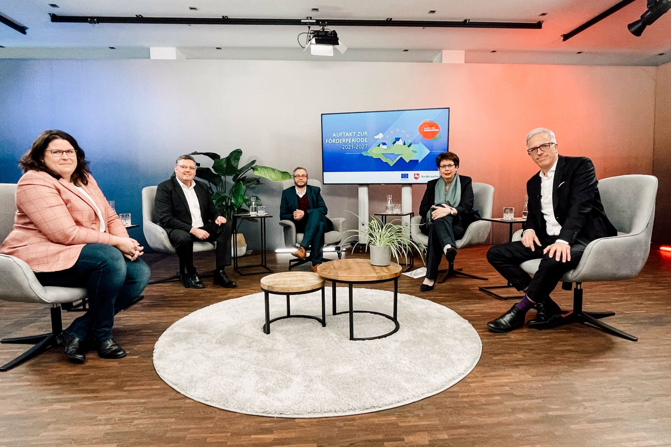 Hybrid-Veranstaltung Studio überwegs Förderperiode